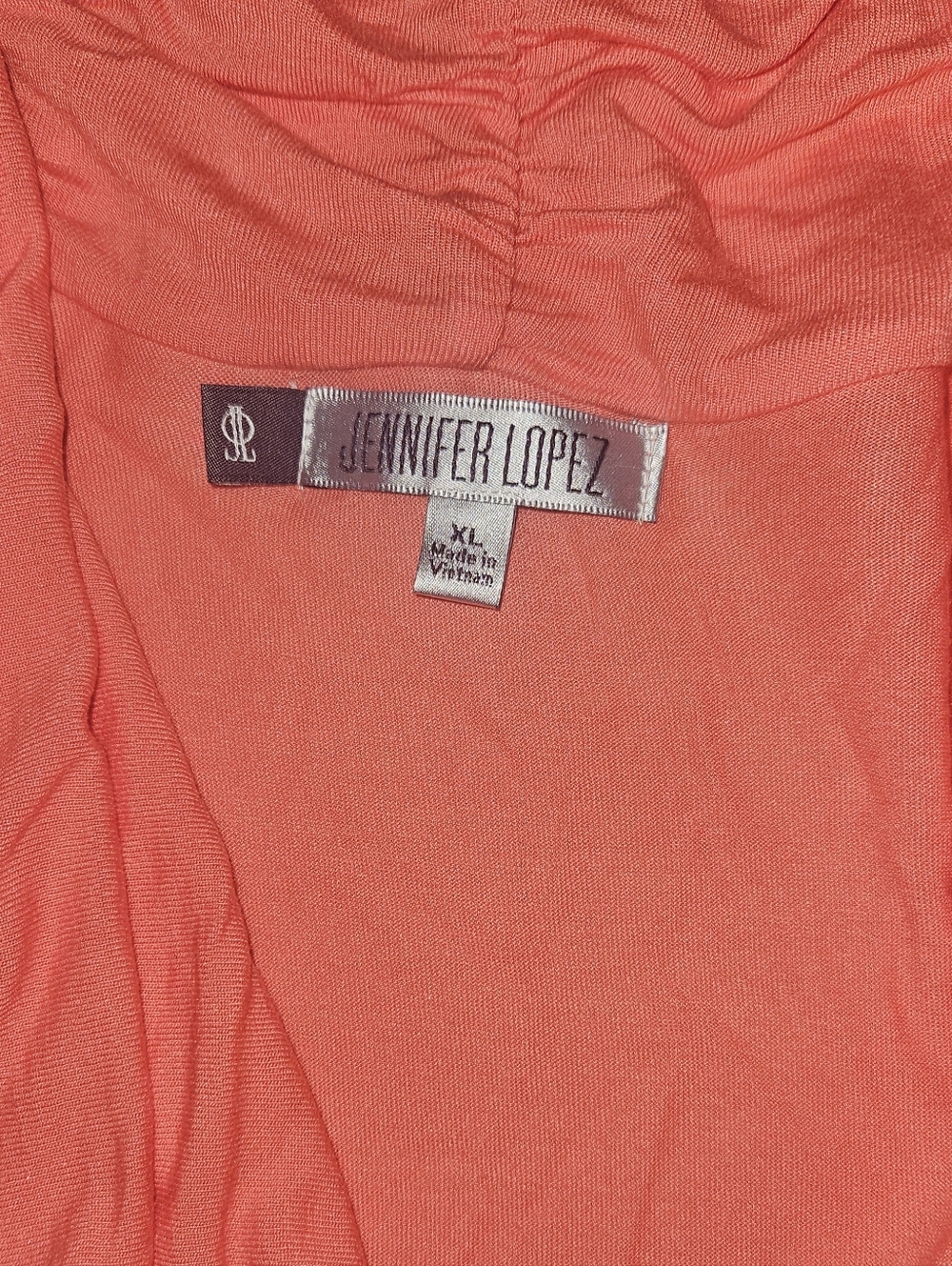 Jennifer Lopez JLO Coral Drape Neck Sleeveless Top Size XL - Excellent Condition - Picture 4 of 4